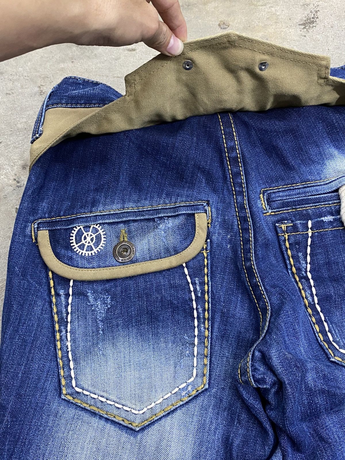 Beauty Beast × Jean undefined wash jeans lolita dungareesro pant Size US 32 / EU 48 - 9 Thumbnail