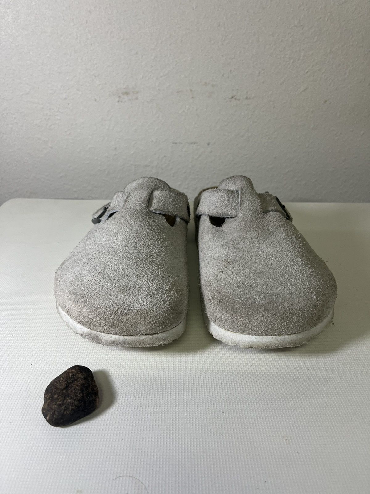 Stüssy x Birkenstock Boston “Bone” Suede Mens Size 41