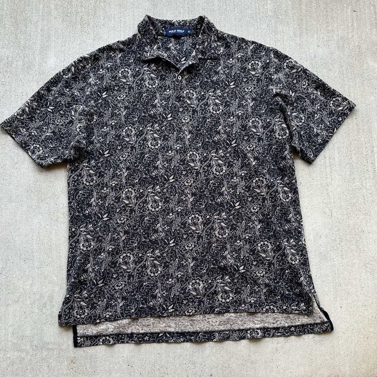 Lo Life × Polo Ralph Lauren × Vintage Vintage Ralph Lauren Polo Golf Shirt All Over Print Floral Size US XL / EU 56 / 4 - 1 Thumbnail
