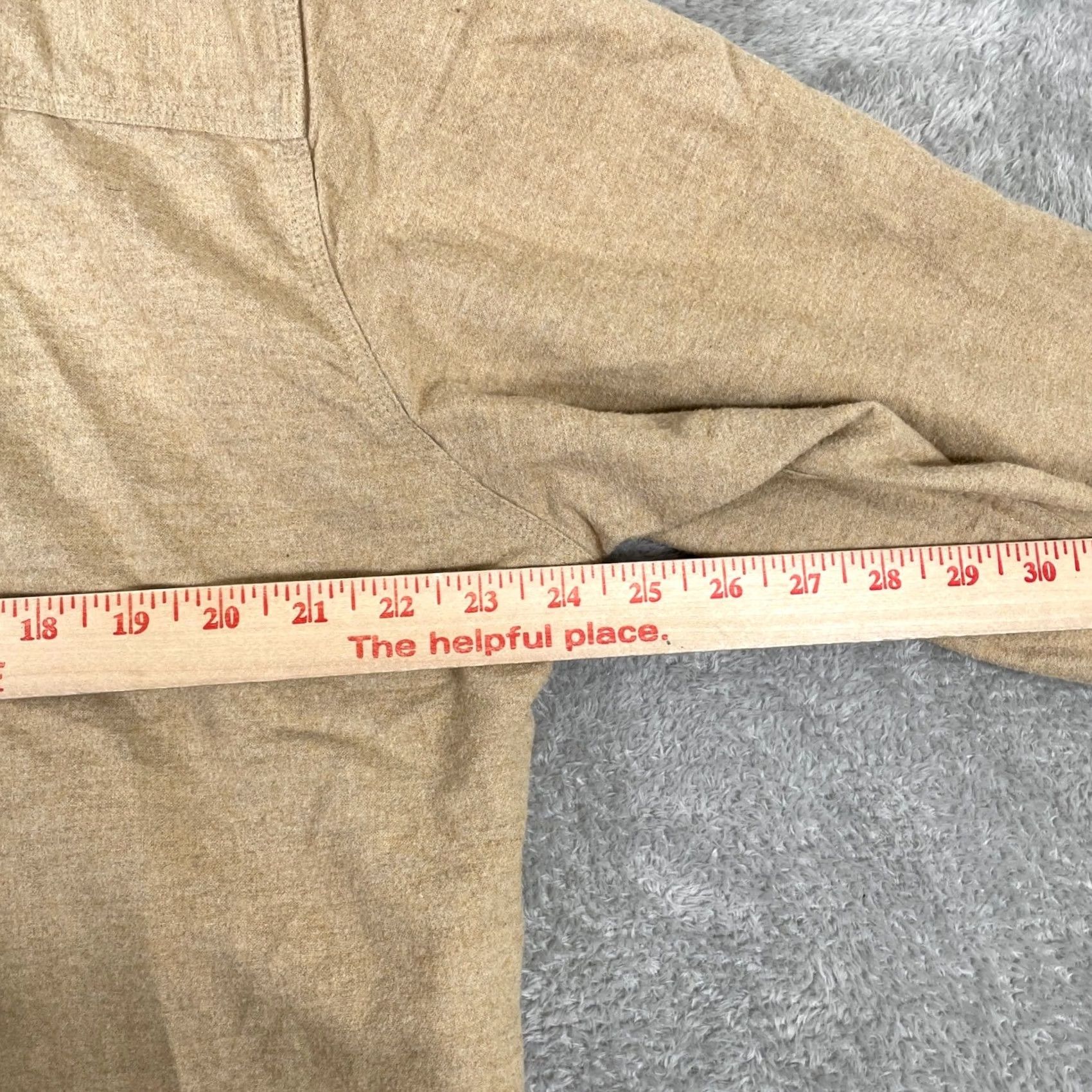 Vintage Woolrich Chamois Shirt Mens L Tan Heavy Cotton Flannel Button Down Workwear Shirt Size US L / EU 52-54 / 3 - 6 Thumbnail