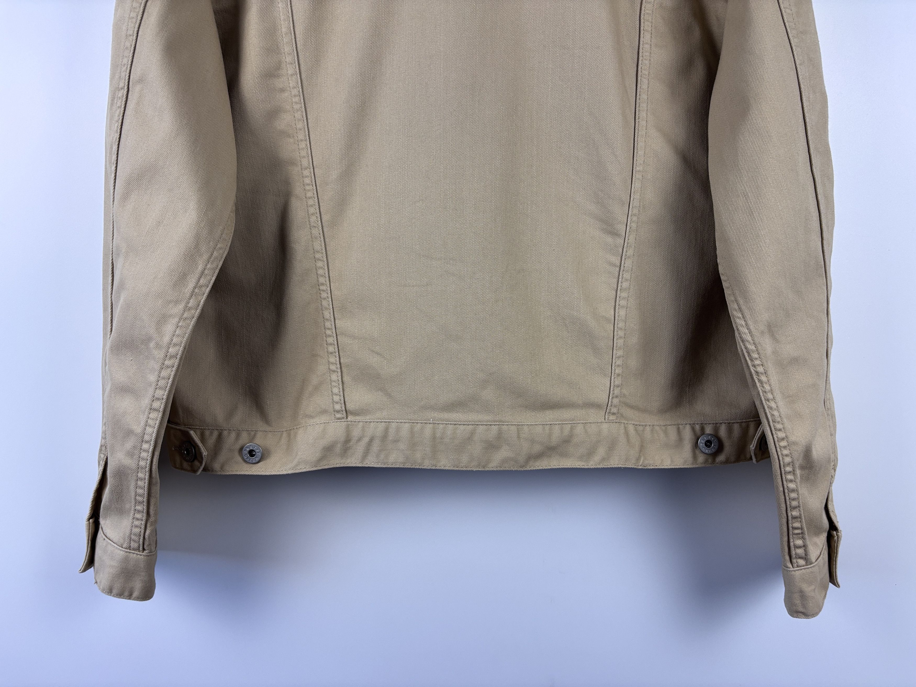Pretty Green Mens Pretty Green Denim Trucker Jacket Beige Size XXL Size US XXL / EU 58 / 5 - 5 Thumbnail