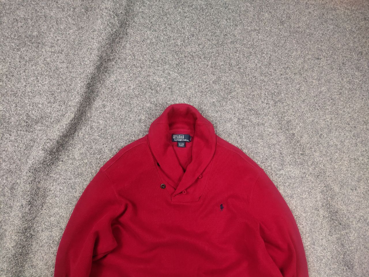 Polo Ralph Lauren Vintage Polo Ralph Lauren Logo Half-Buttoned Jumper Pullover Size US L / EU 52-54 / 3 - 1 Thumbnail