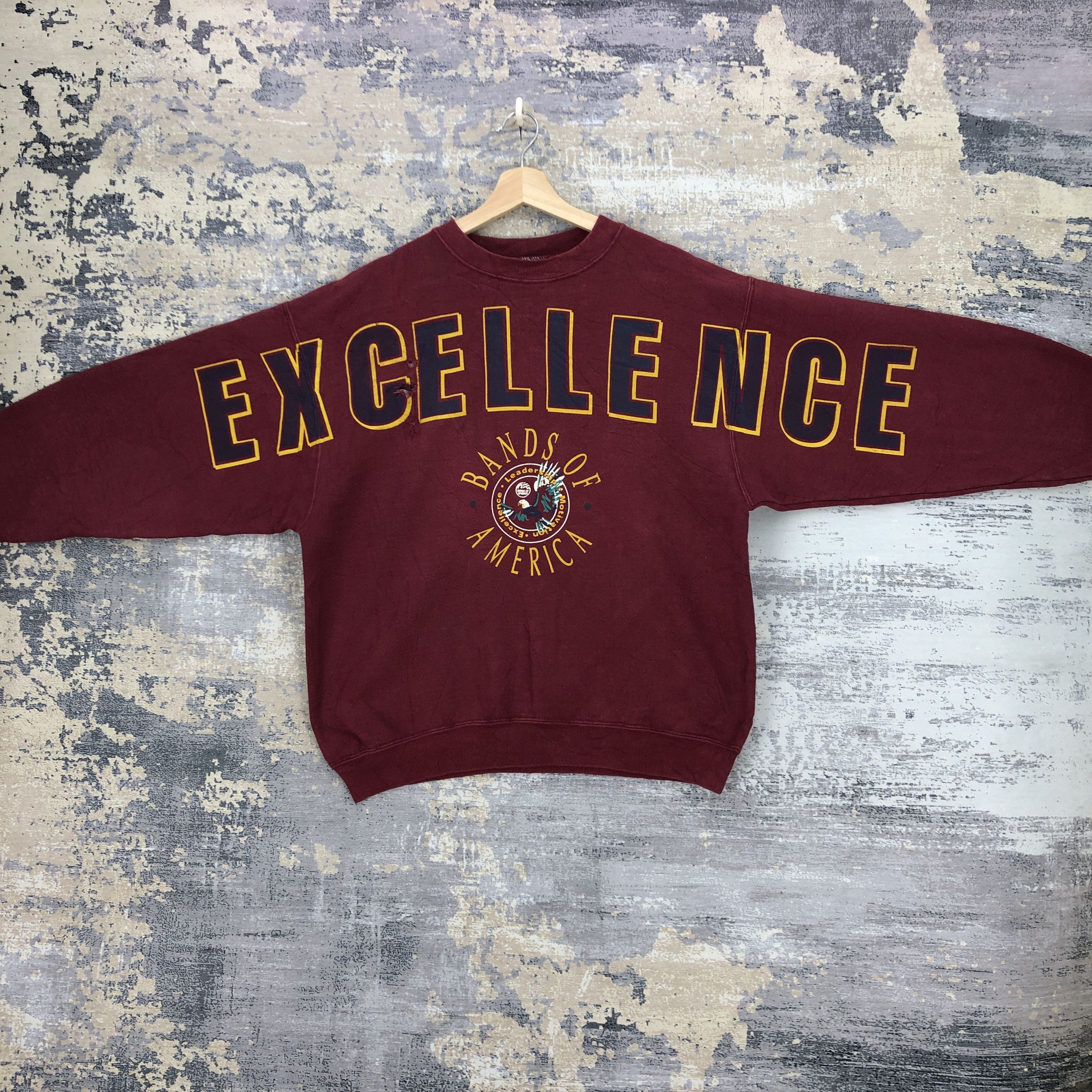 Vintage Vintage Excellence Sweater Band of America Sweatshirt Size US XL / EU 56 / 4 - 3 Thumbnail