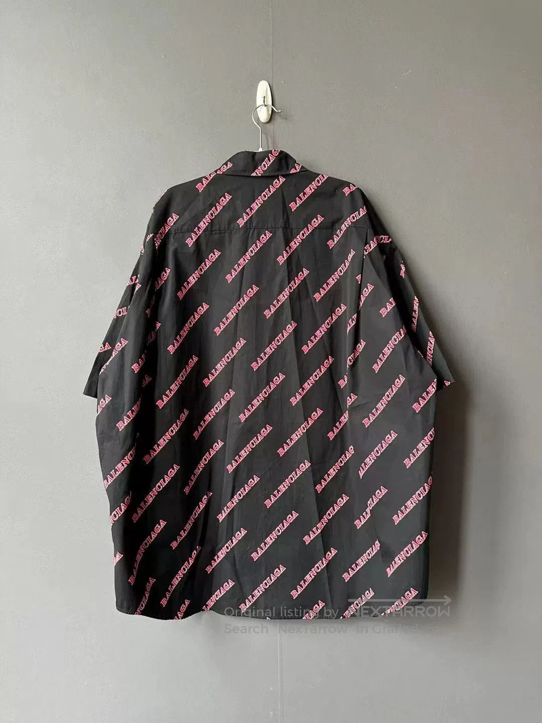Balenciaga Balenciaga Logo Print Zip Short Shirt. Size US XXL / EU 58 / 5 - 2 Thumbnail