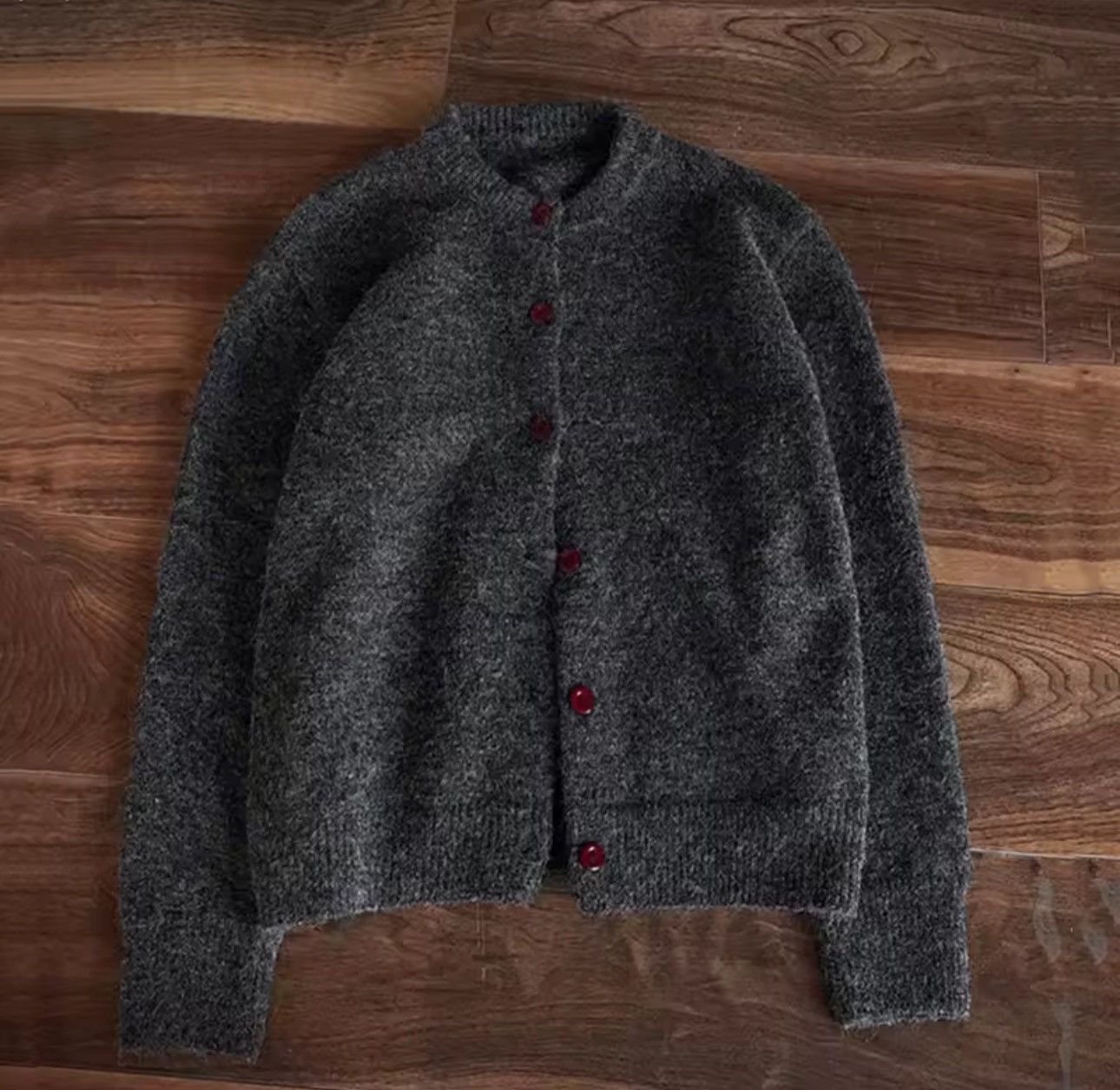 Other Casual Gray Basic Cardigan Autumn Winter Sweater Size US L / EU 52-54 / 3 - 4 Thumbnail
