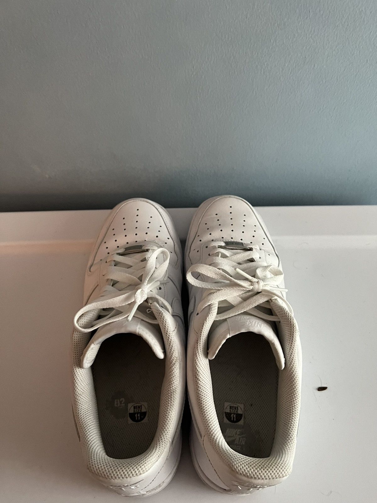 Nike × Vintage Nike Air Force 1 (white/white) Size US 11 / EU 44 - 3 Thumbnail