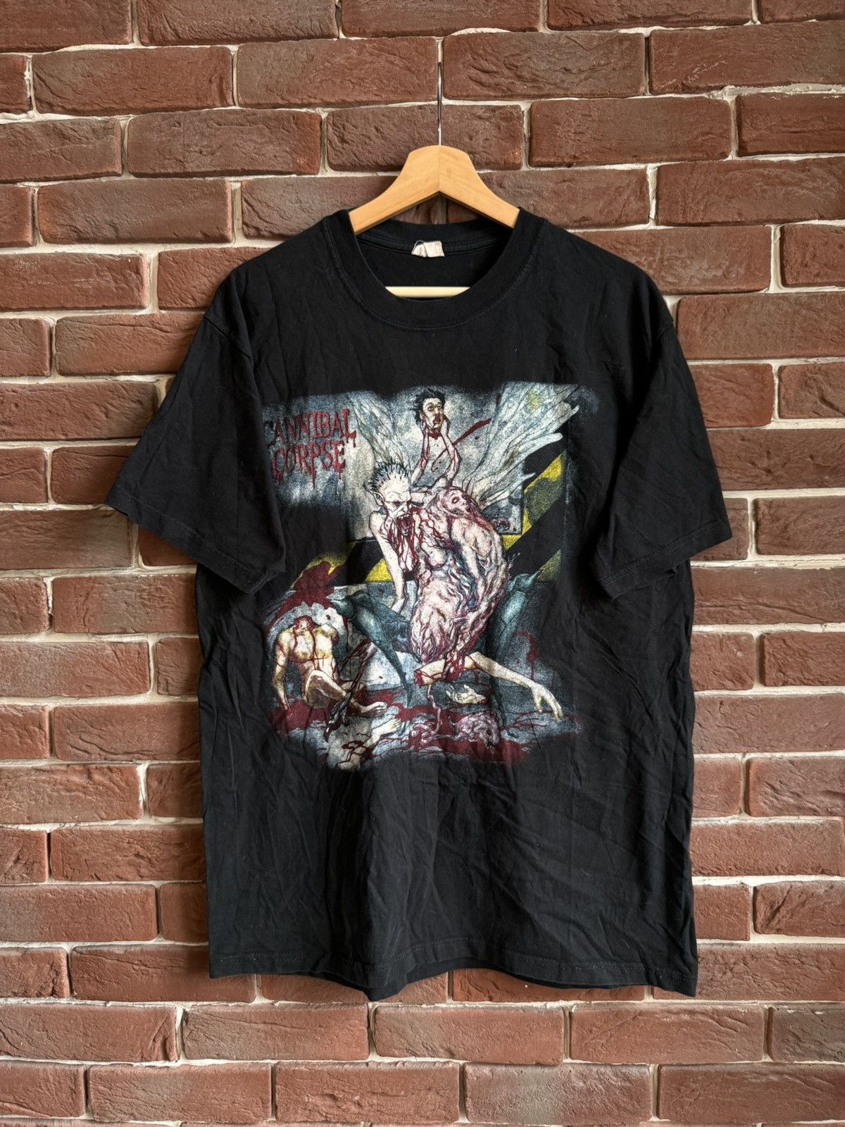 Rare 90s Cannibal Corpse Bloodthirsty Death Metal Band Tee L