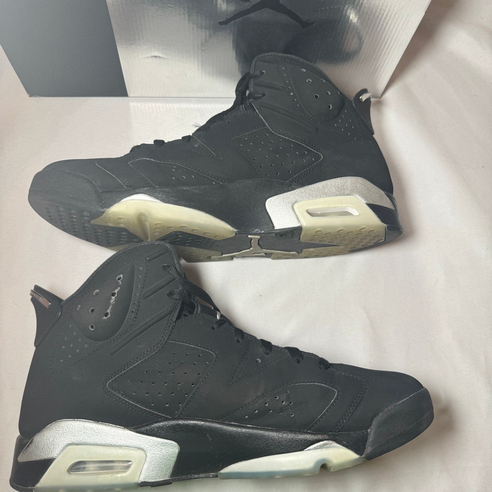 Jordan Brand × Nike Size 12 - Nike Air Jordan 6 Retro Chrome Men's Shoes Size US 12 / EU 45 - 3 Thumbnail