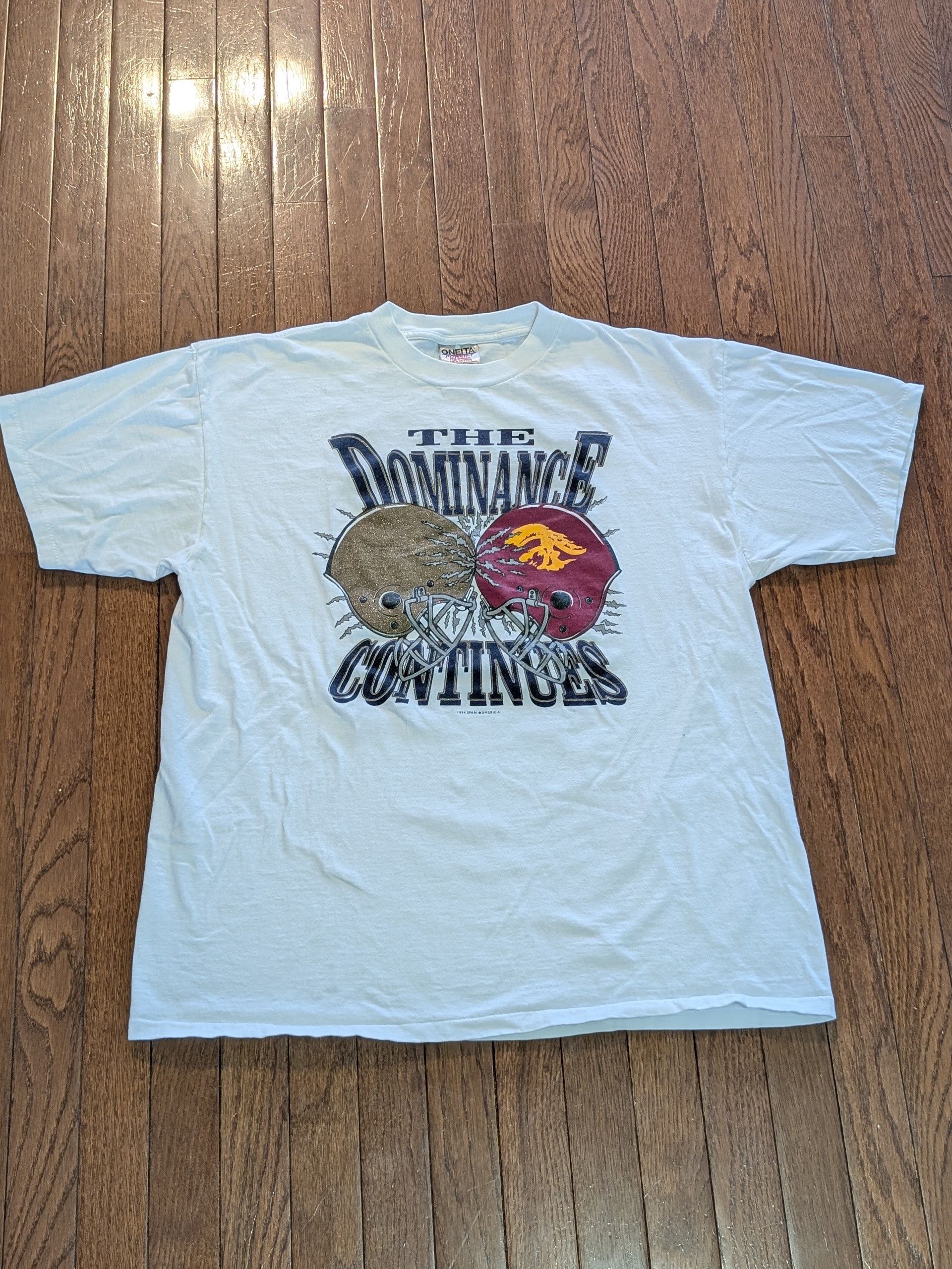Other 1994 Notre Dame vs USC Football T-Shirt XL Size US XL / EU 56 / 4 - 1 Thumbnail