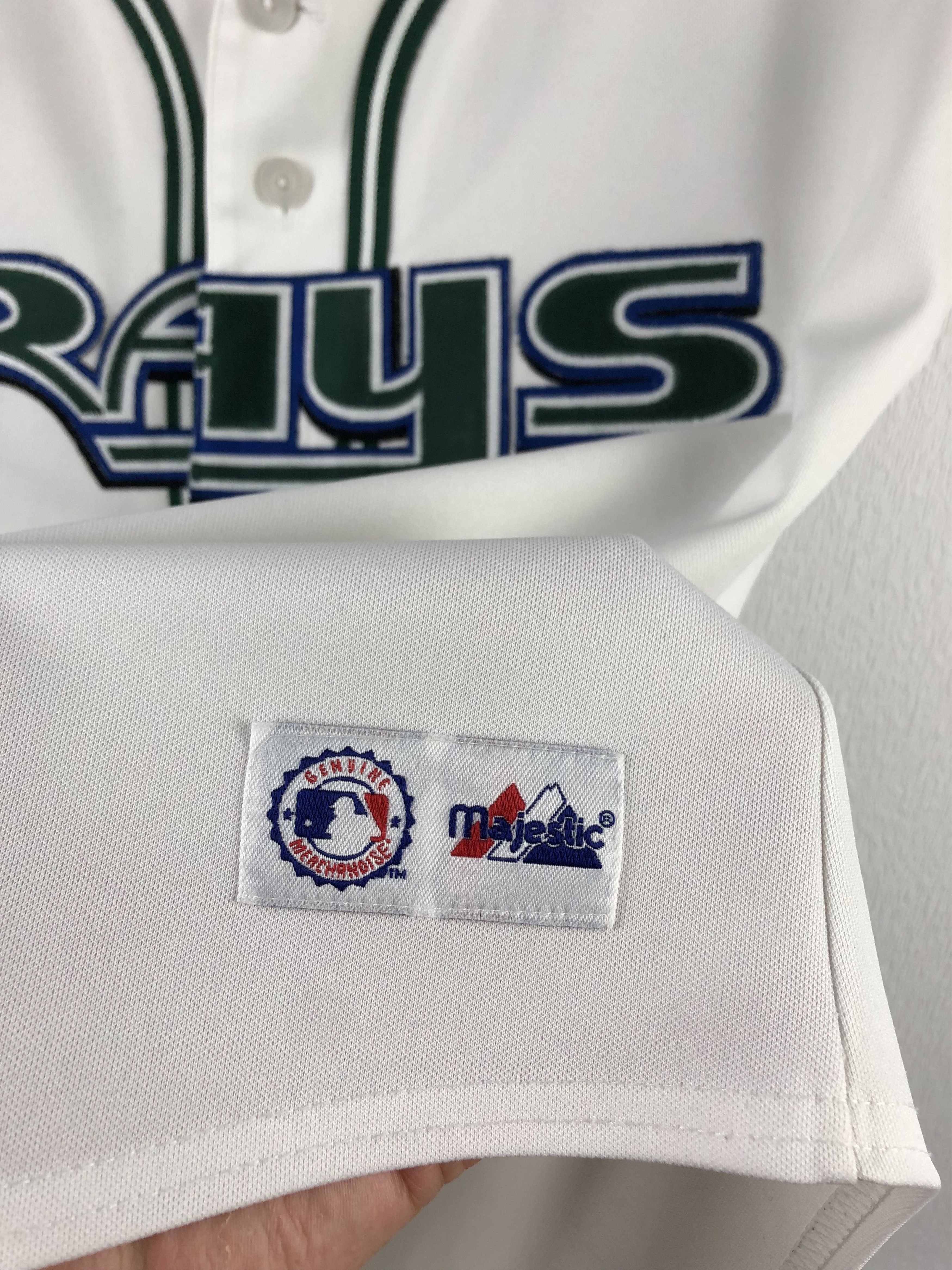 MLB Vintage 90' Tampa Bay Rays Majestic Jersey Baseball MLB Size US S / EU 44-46 / 1 - 7 Thumbnail