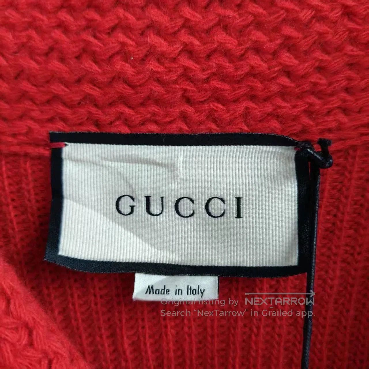Gucci Orange Knit Cardigan with Button Front - Size L. Size US L / EU 52-54 / 3 - 3 Thumbnail