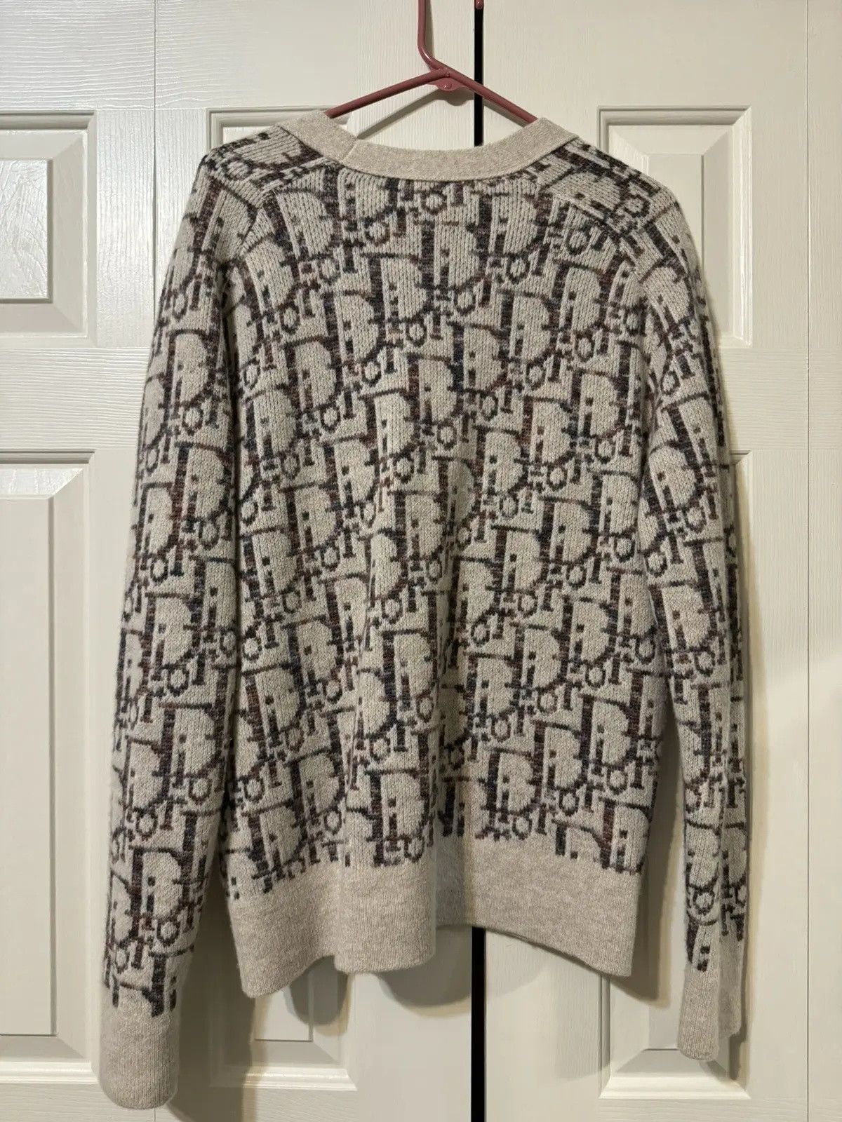 Dior Dior Wool Oblique Jacquard Cardigan Size US L / EU 52-54 / 3 - 2 Thumbnail