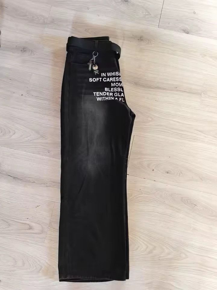 Japanese Brand retro style patterned alphabet jeans Size US 29 - 3 Thumbnail