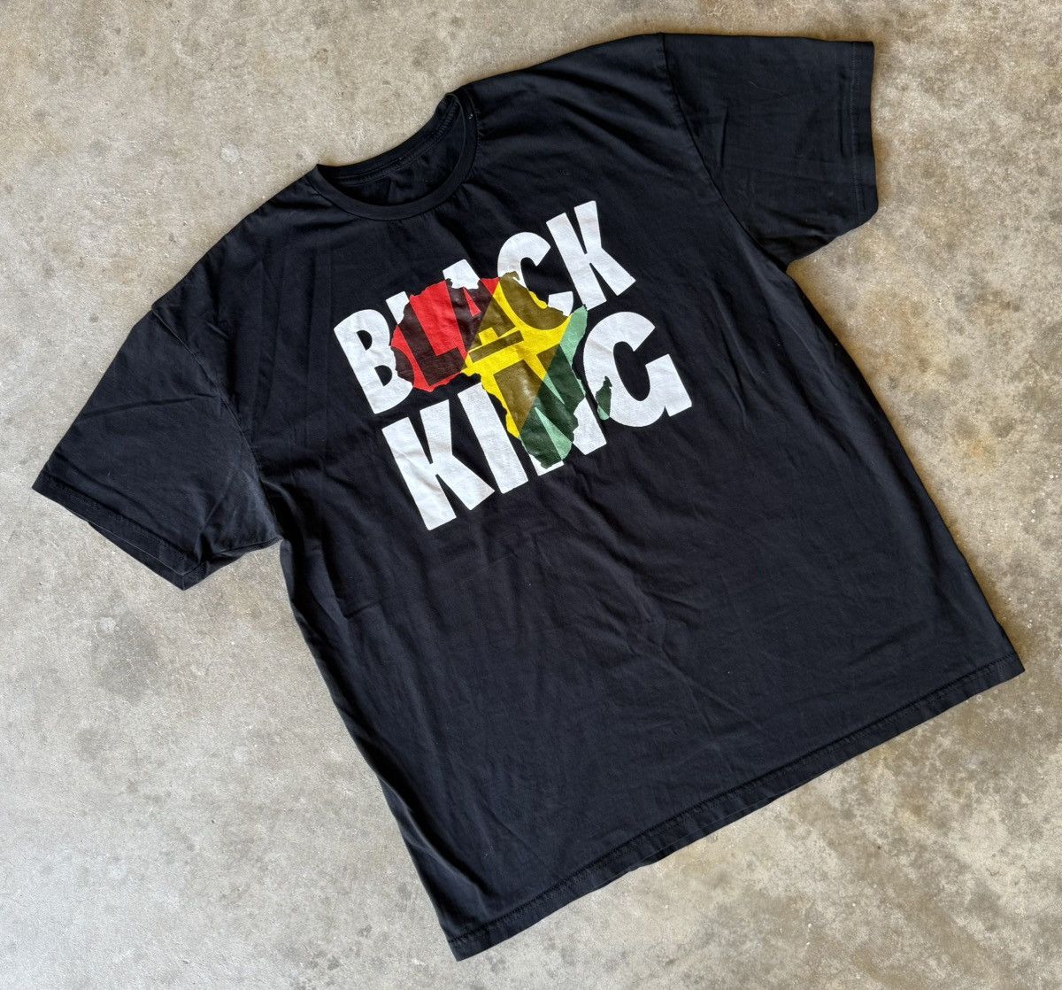 Designer × Vintage Black King T Shirt Size Medium / Large Size US M / EU 48-50 / 2 - 1 Thumbnail