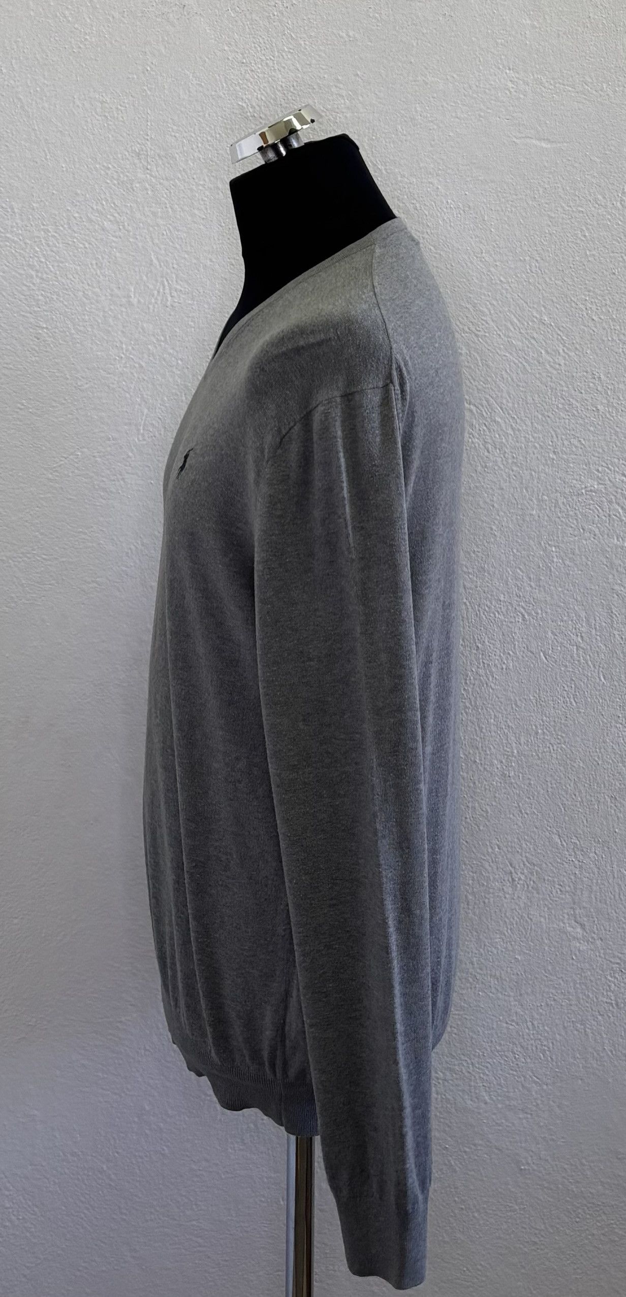 Polo Ralph Lauren Polo Ralph Lauren V-neck cashmere gray sweater medium Size US M / EU 48-50 / 2 - 3 Thumbnail