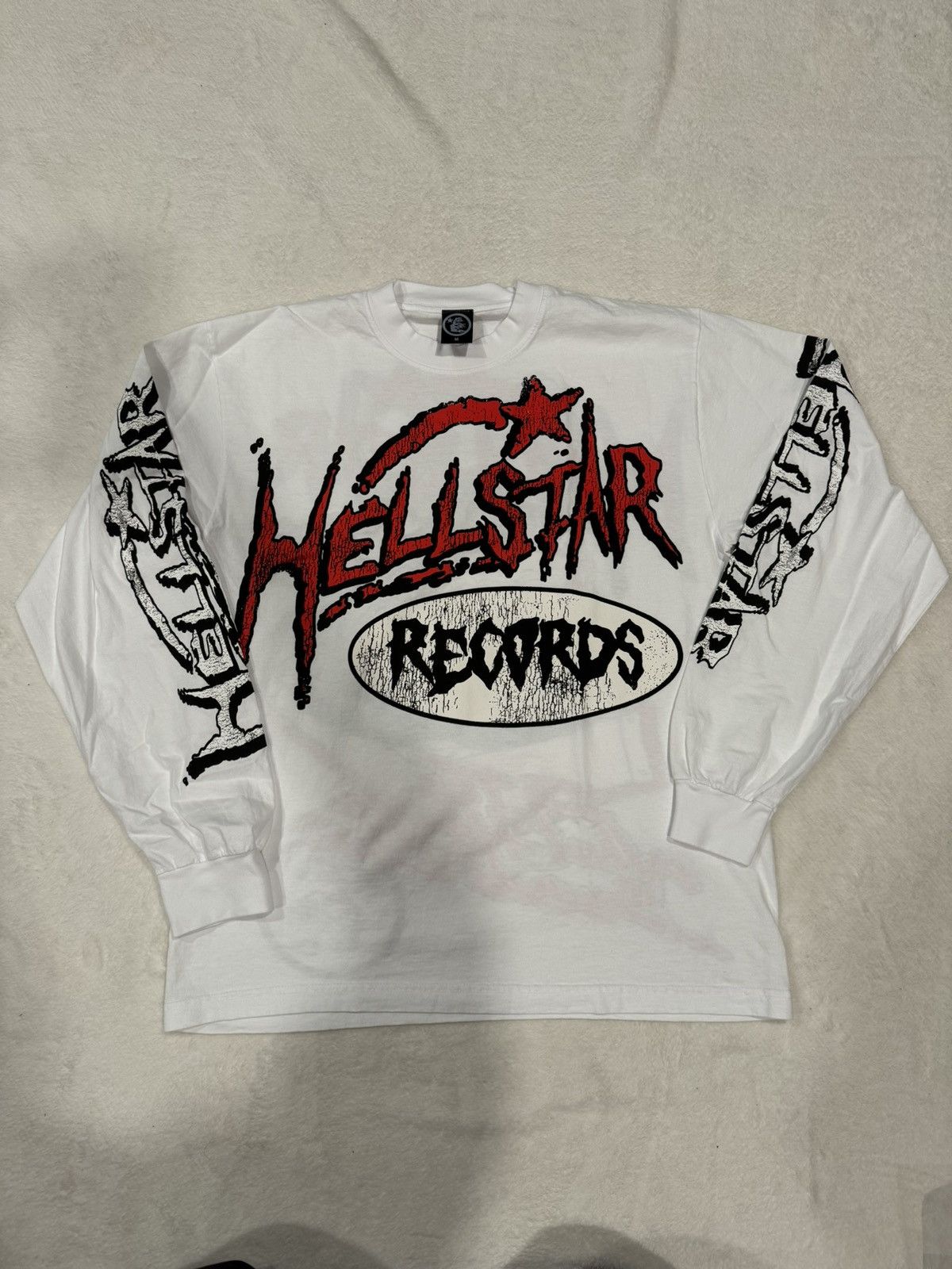 HELLSTAR Hellstar Records Long Sleeve White | Grailed