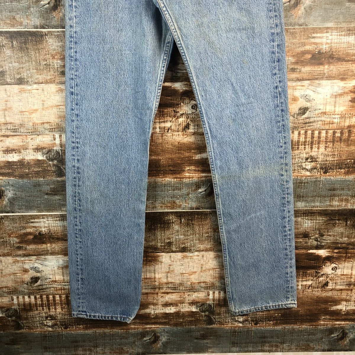 Levi's Levis 501 Blue Denim ripped vintage Pants #A2576 Size 30" / US 8 / IT 44 - 6 Thumbnail