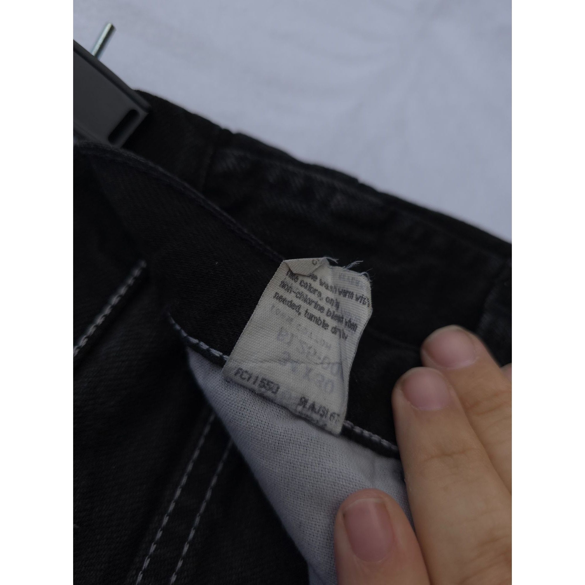 Vintage Vintage 1990s LEGENDARY GOLD Black Jeans 34x30 100% Cotton Size US 34 / EU 50 - 3 Thumbnail