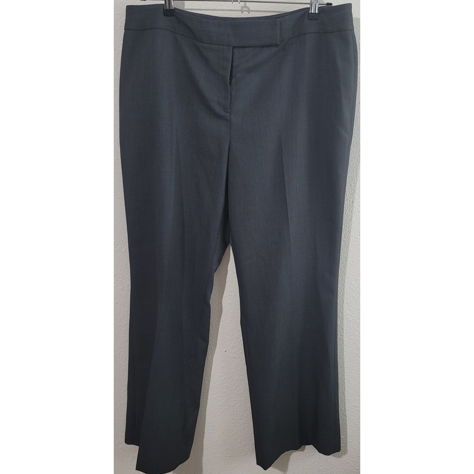 Preston & York Preston & York Charcoal Flat Front Pants 18 Straight leg Size 40" / US 18 - 1 Thumbnail
