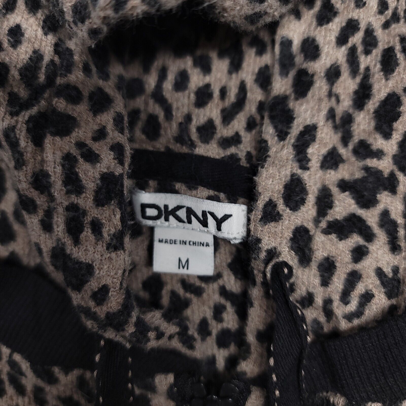 DKNY DKNY Casual Zip Up Hoodie Womens Size Medium M Brown Black Size M / US 6-8 / IT 42-44 - 3 Thumbnail