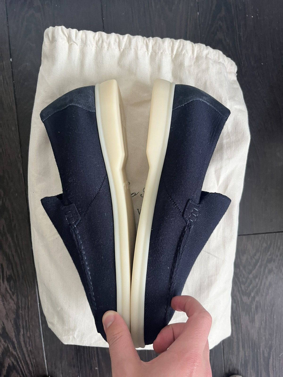 Loro Piana Loro Piana navy knit summer walk uk 6 eu 40 Size US 7 / EU 40 - 3 Thumbnail
