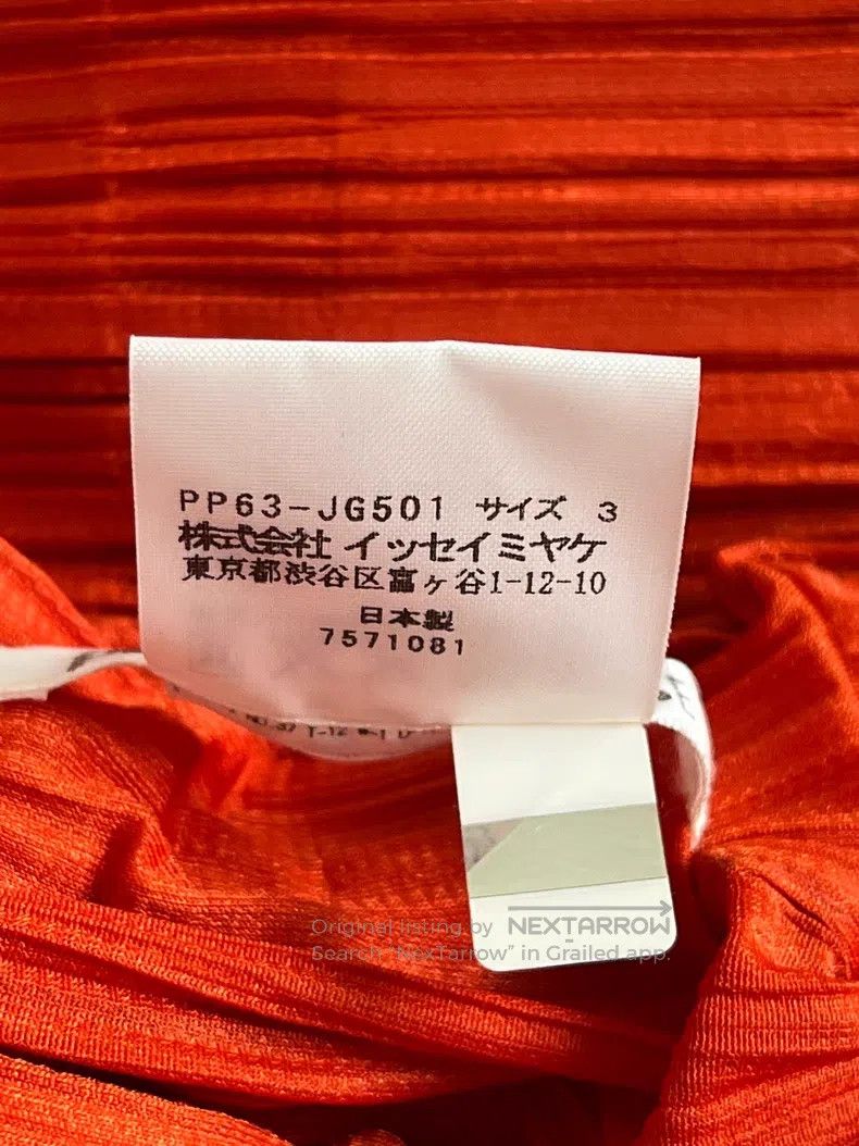 Issey Miyake Issey Miyake size:3 Red Long Sleeve Size 23" - 4 Thumbnail