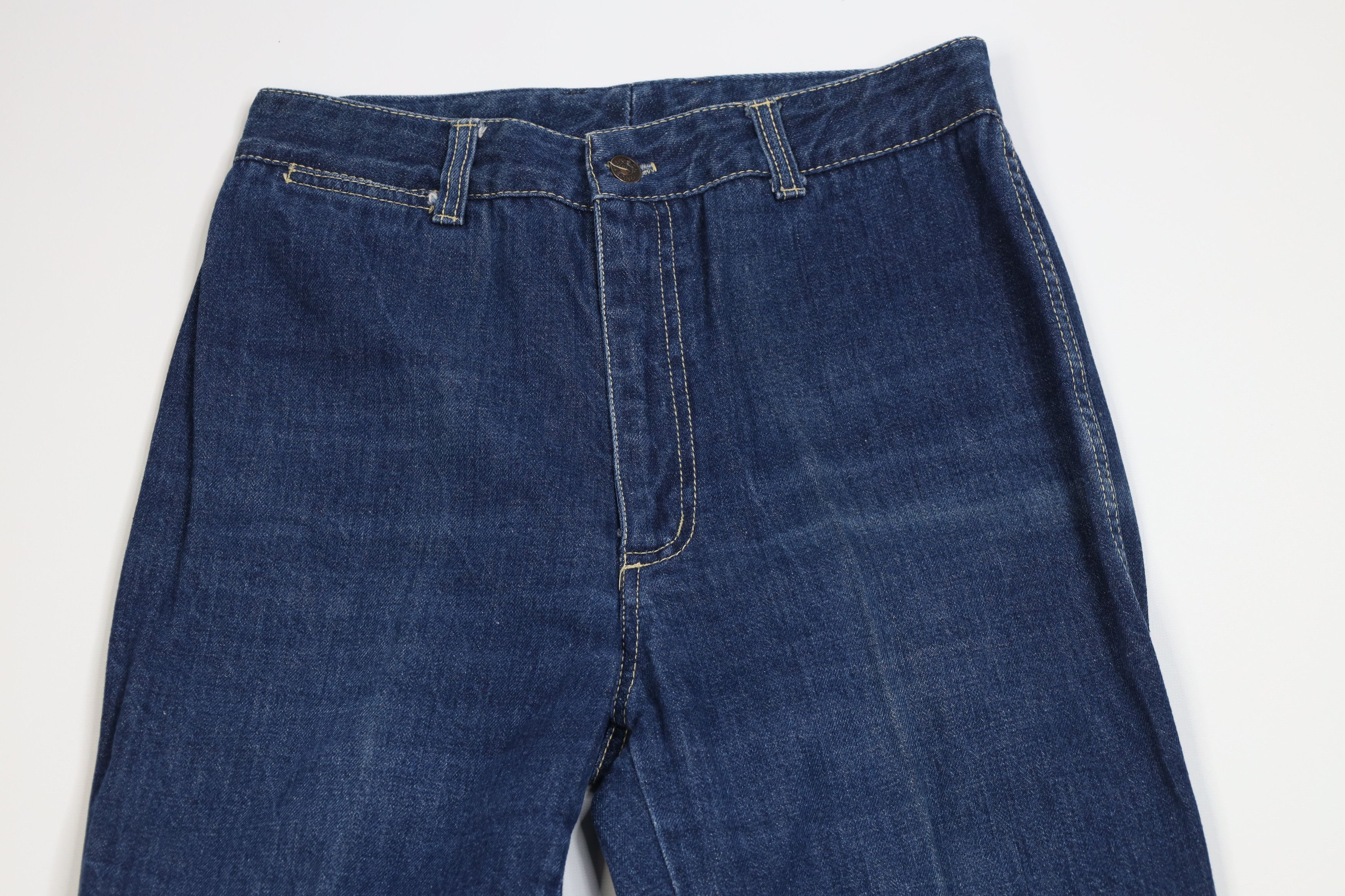 Vintage Vintage 70s Streetwear Sun Faded Straight Leg Jeans USA Size 36" / US 14 / IT 50 - 2 Thumbnail