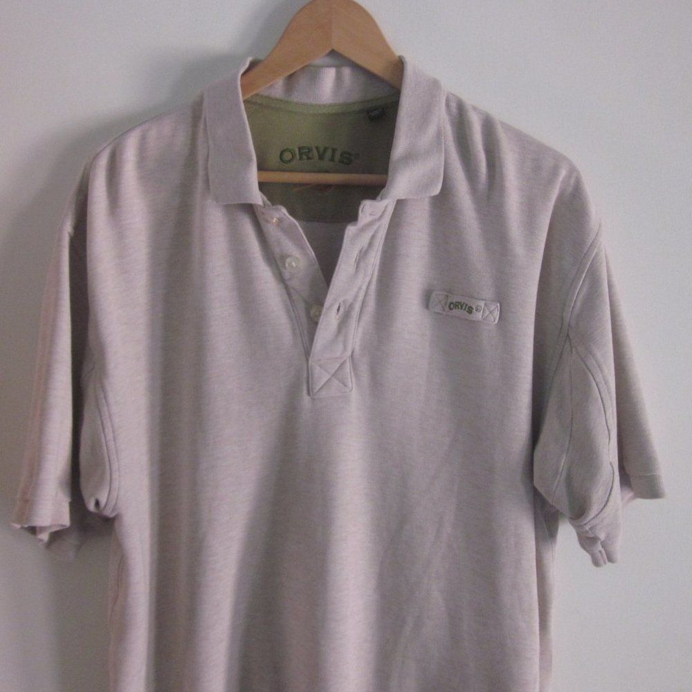 Orvis Orvis Signature Men’s Polo Shirt Size L in Neutral / Beige Size US L / EU 52-54 / 3 - 2 Thumbnail