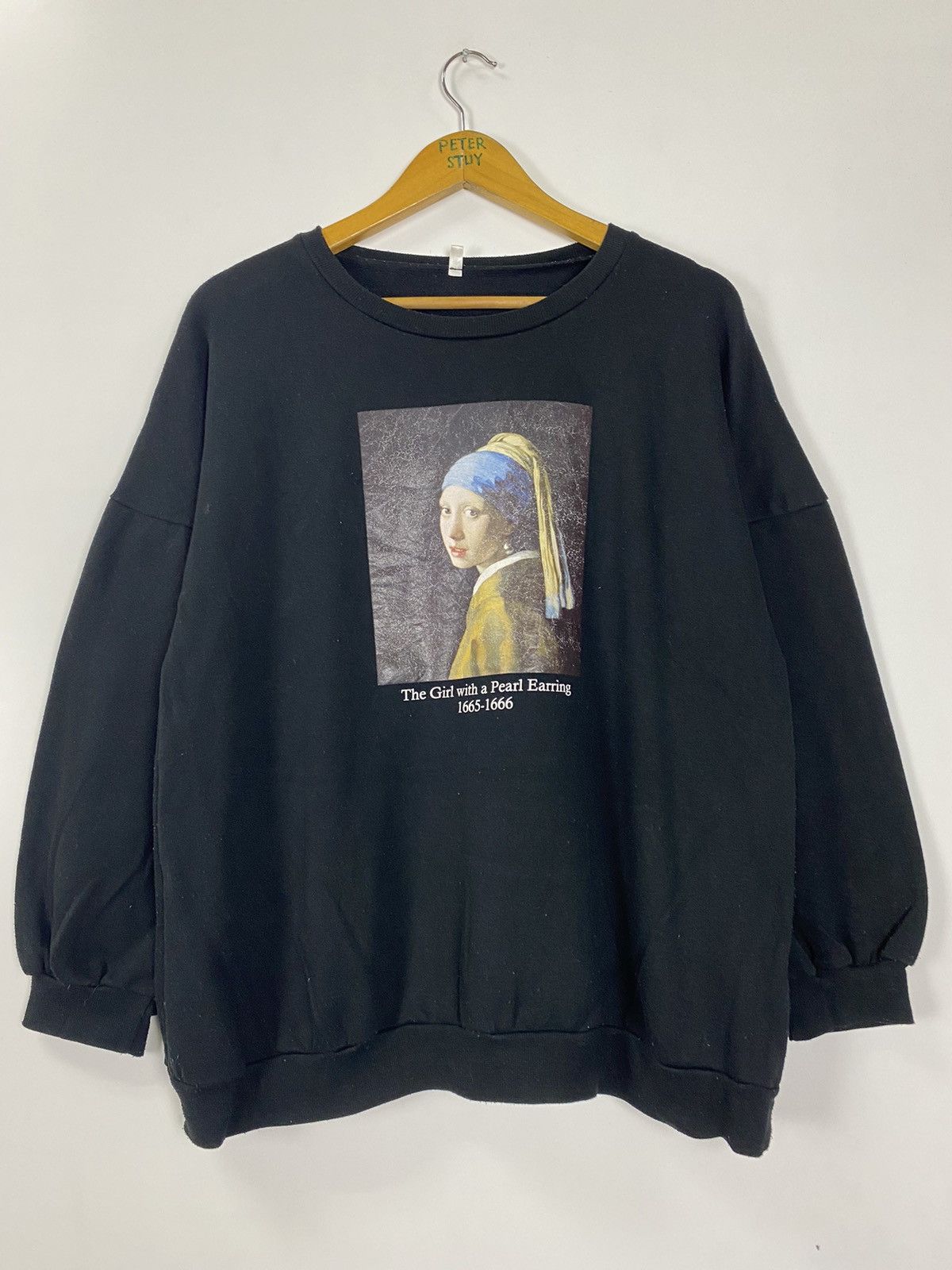 Vintage Vintage The Girl With A Pearl Earring Sweater Size US XL / EU 56 / 4 - 3 Thumbnail