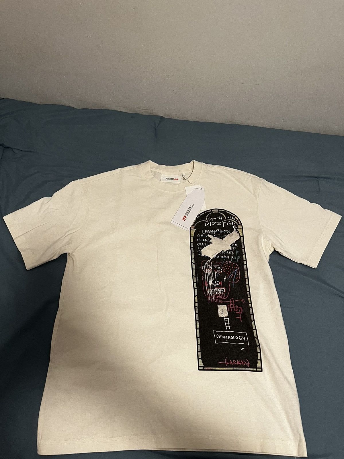 H&M × Jean-Michel Basquiat × Who Decides War MurderBravado WhoDecideswar Relax Fit Cotton T-Shirt Smalll Size US S / EU 44-46 / 1 - 1 Thumbnail