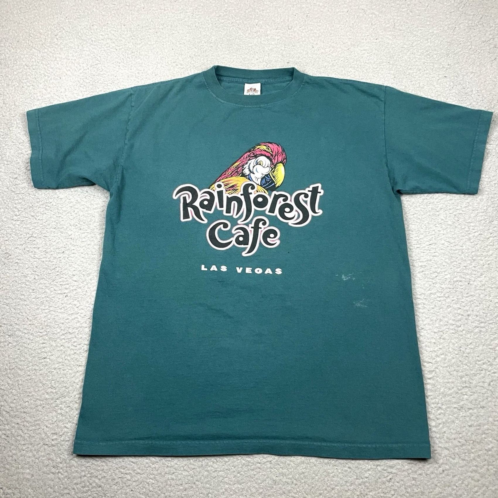 Vintage VINTAGE Rainforest Cafe T Shirt Adult XL Green Parrot Graphic Mens 80s 90s Be**er**g Game? Size US XL / EU 56 / 4 - 2 Thumbnail