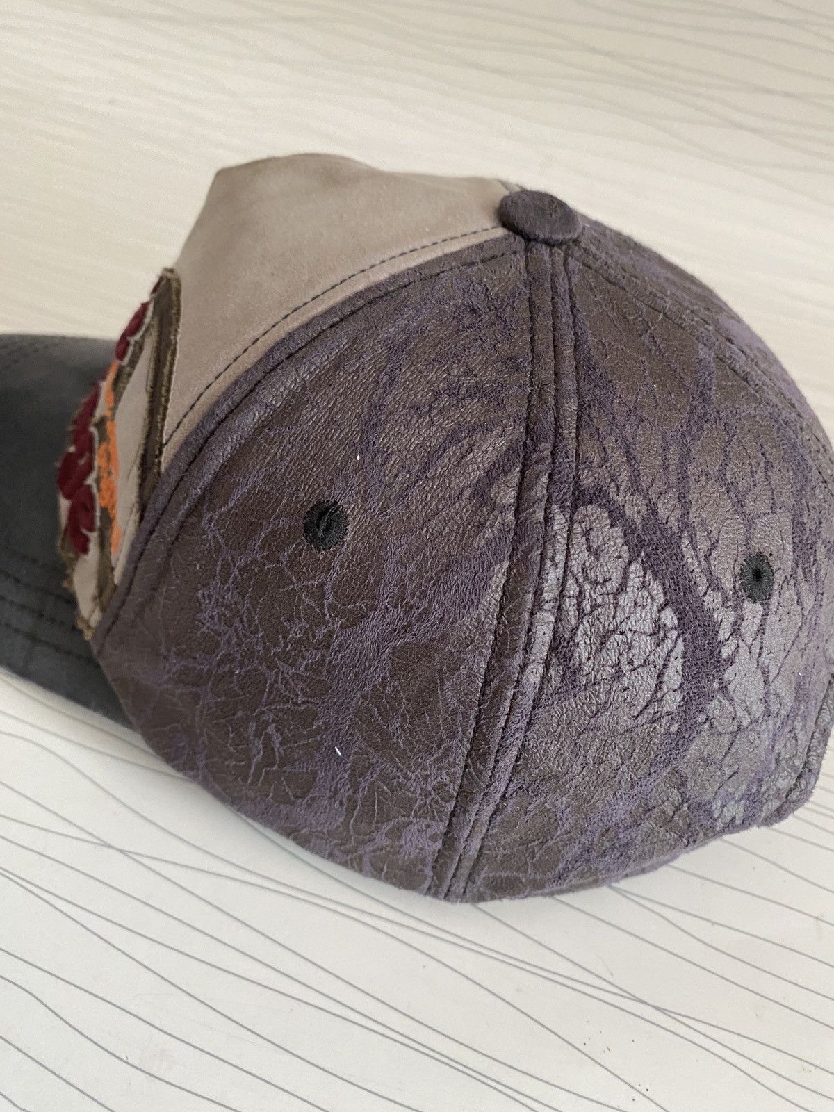 Japanese Brand Vintage Japanese Peace Distressed Embroidery Cap Size ONE SIZE - 7 Thumbnail