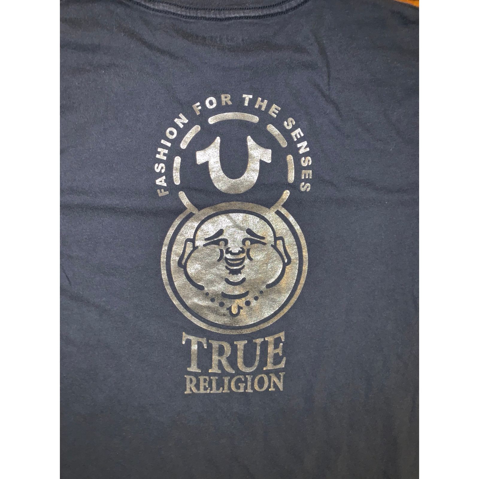 True Religion True Religion Navy Blue T Shirt Large Buddha Logo Graphic Size US L / EU 52-54 / 3 - 3 Thumbnail
