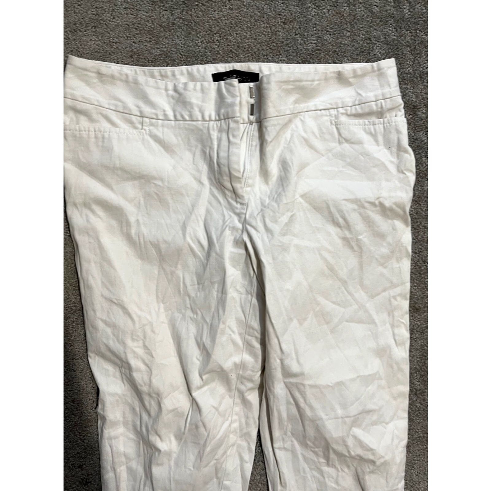 Talbots VINTAGE Talbots Signature Capri Pants Womens Petite Size 4P Cotton Spandex White Casual Size 27" / US 4 / IT 40 - 2 Thumbnail