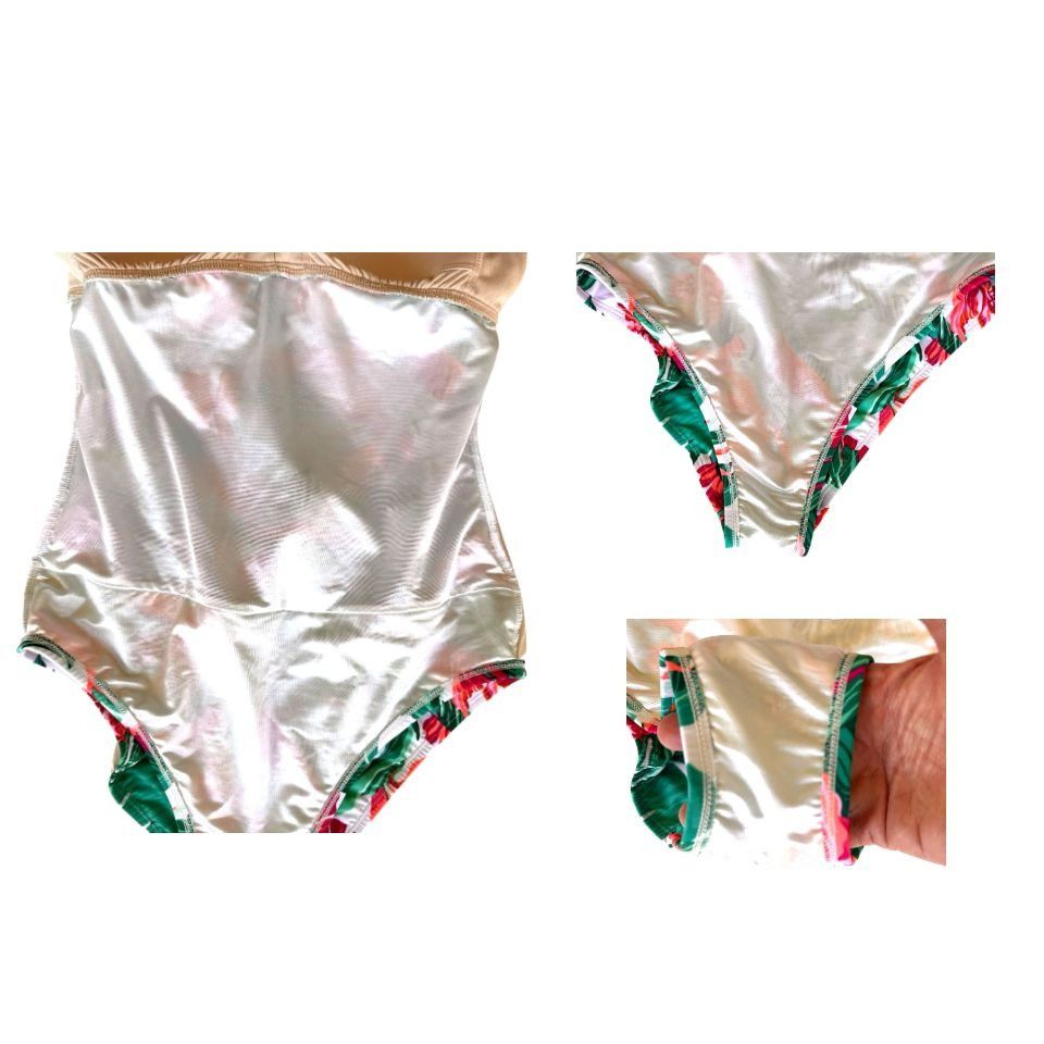 Designer Kona Sol Swimsuit Large 12 14 Tropical Floral One Piece Tumm Size L / US 10 / IT 46 - 10 Thumbnail
