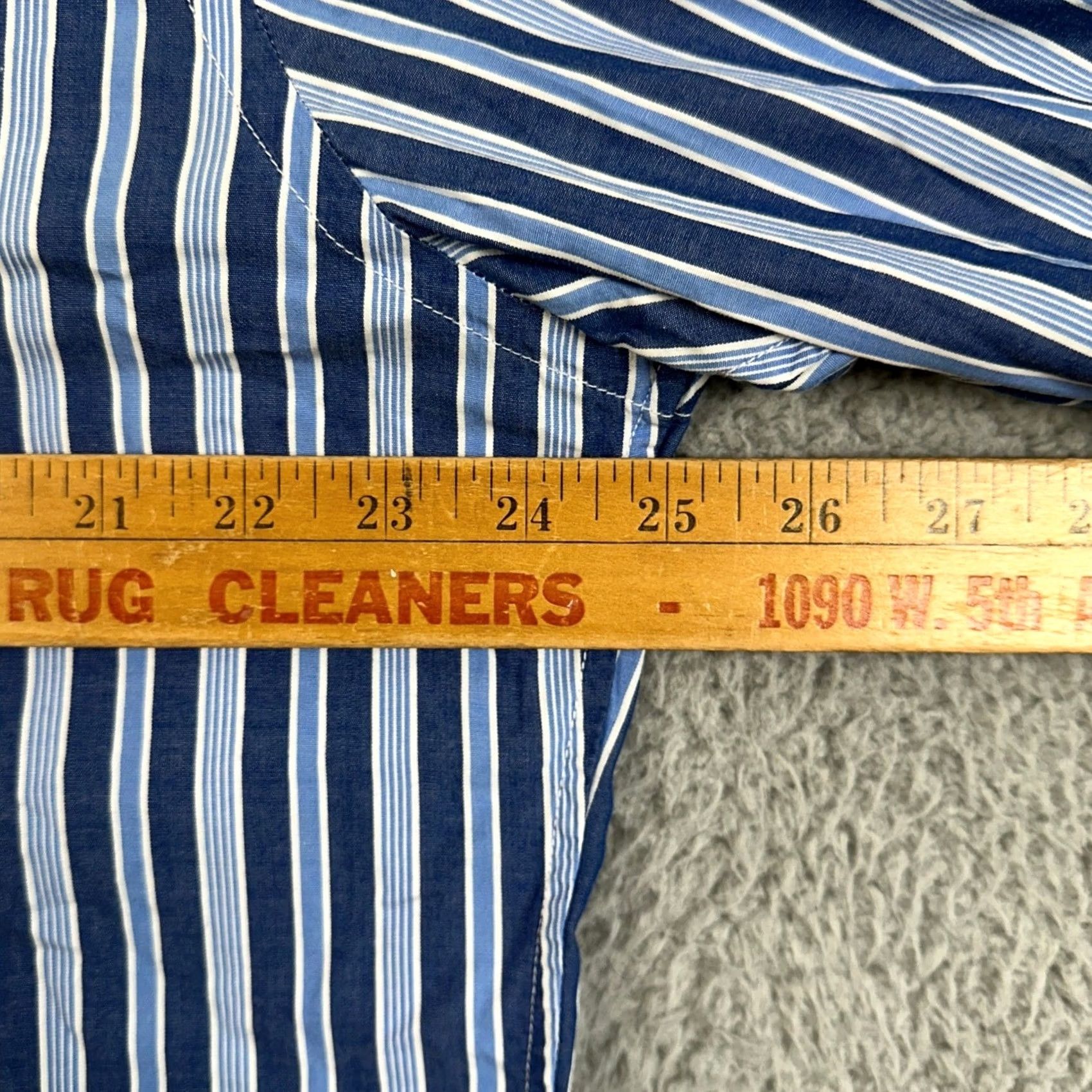 American Eagle Outfitters VINTAGE American Eagle Shirt Button Up Mens XL Blue Striped Long Sleeve Size US XL / EU 56 / 4 - 7 Thumbnail