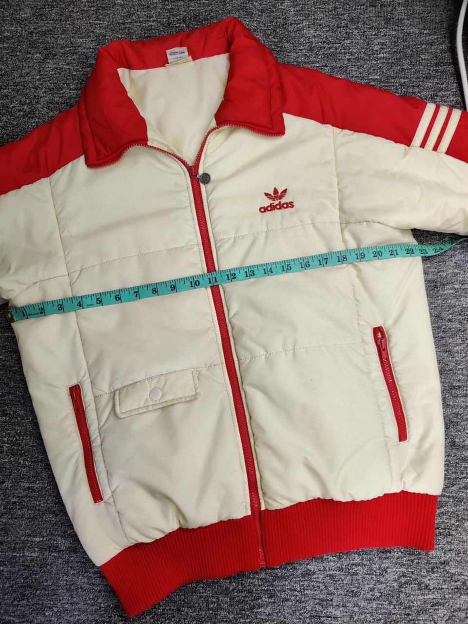 Adidas Vintage 80's Adidas Trefoil Puffer Jacket Size US L / EU 52-54 / 3 - 17 Thumbnail