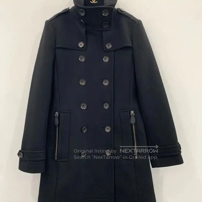 Burberry Burberry Black Wool Women's Trench Coat. Size M / US 6-8 / IT 42-44 - 1 Thumbnail