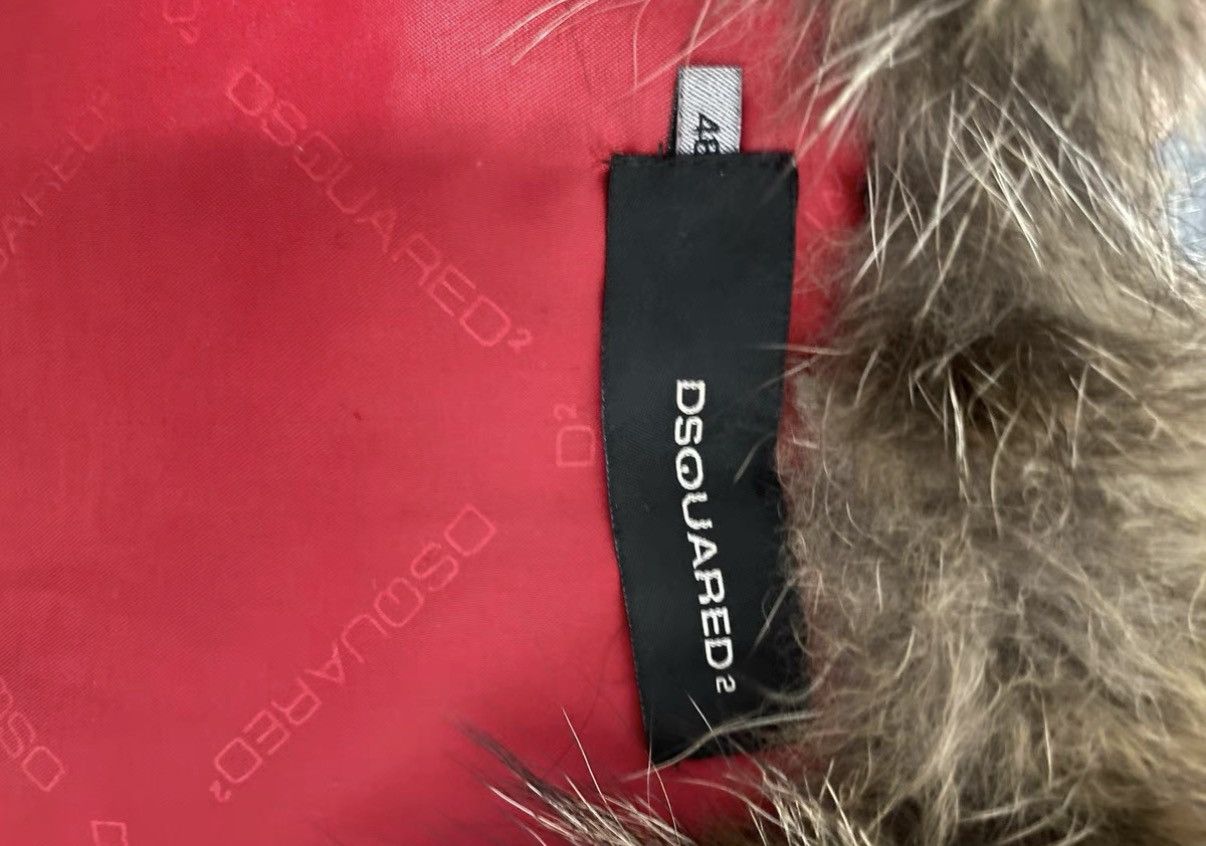 Dsquared2 Dsquared2 Oversized Fur Collar Short Leather Biker Jacket Size US M / EU 48-50 / 2 - 6 Thumbnail