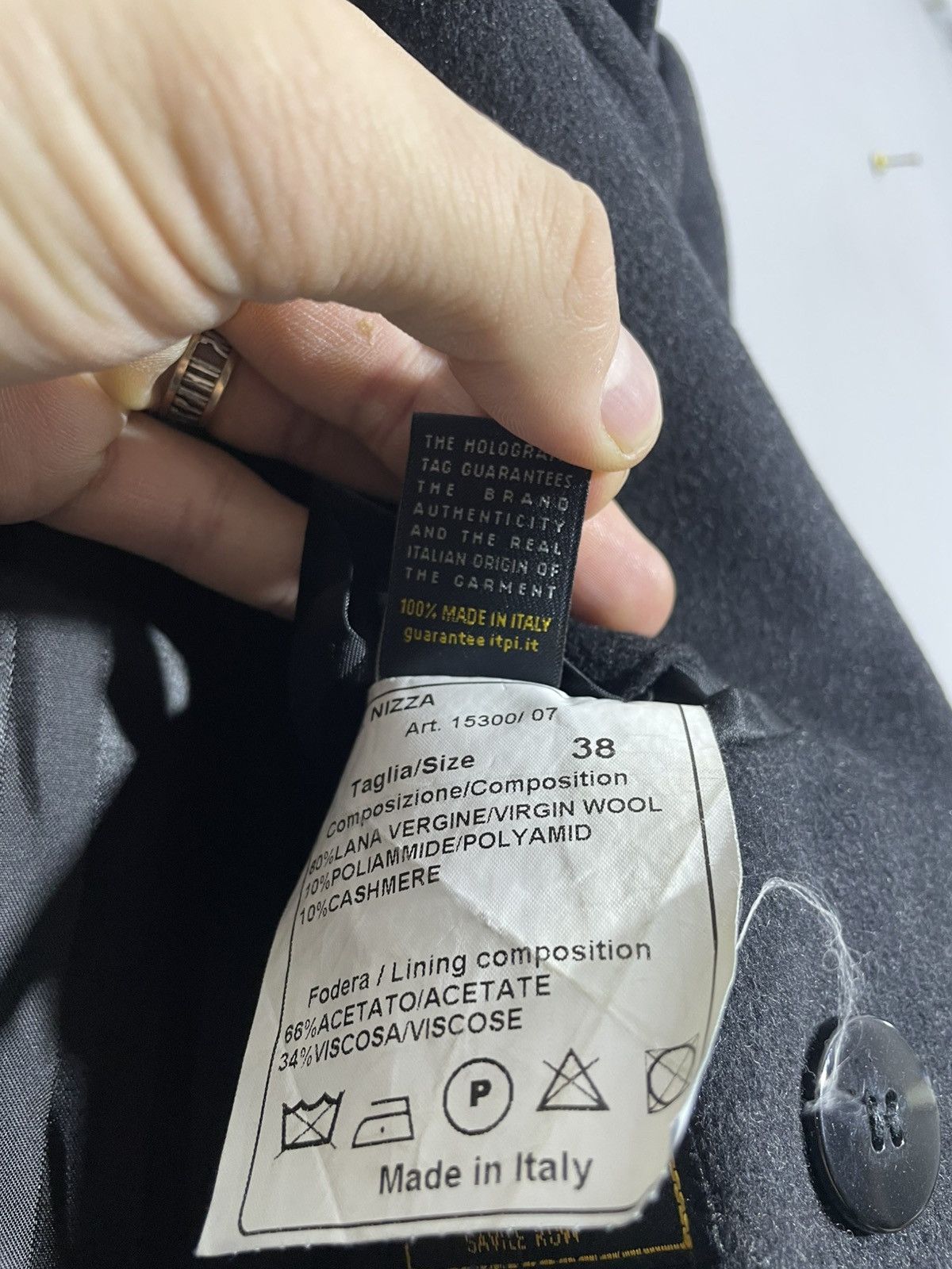 William Hunt Wool Double Breasted size Uk 38