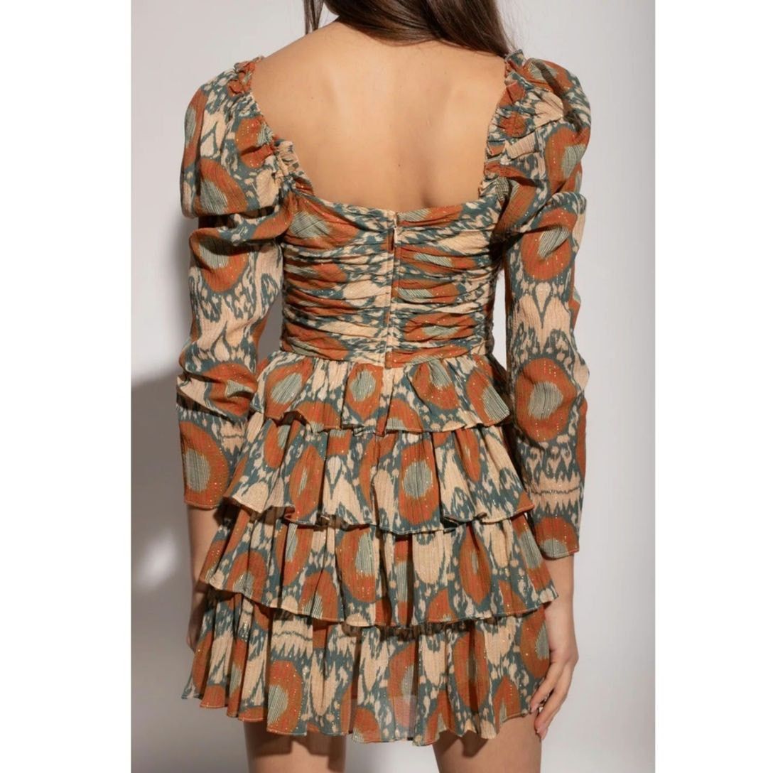 Ulla Johnson Ulla Johnson Naiya Ruffled Long Sleeve Mini Dress Nimbus Size XS / US 0-2 / IT 36-38 - 15 Thumbnail
