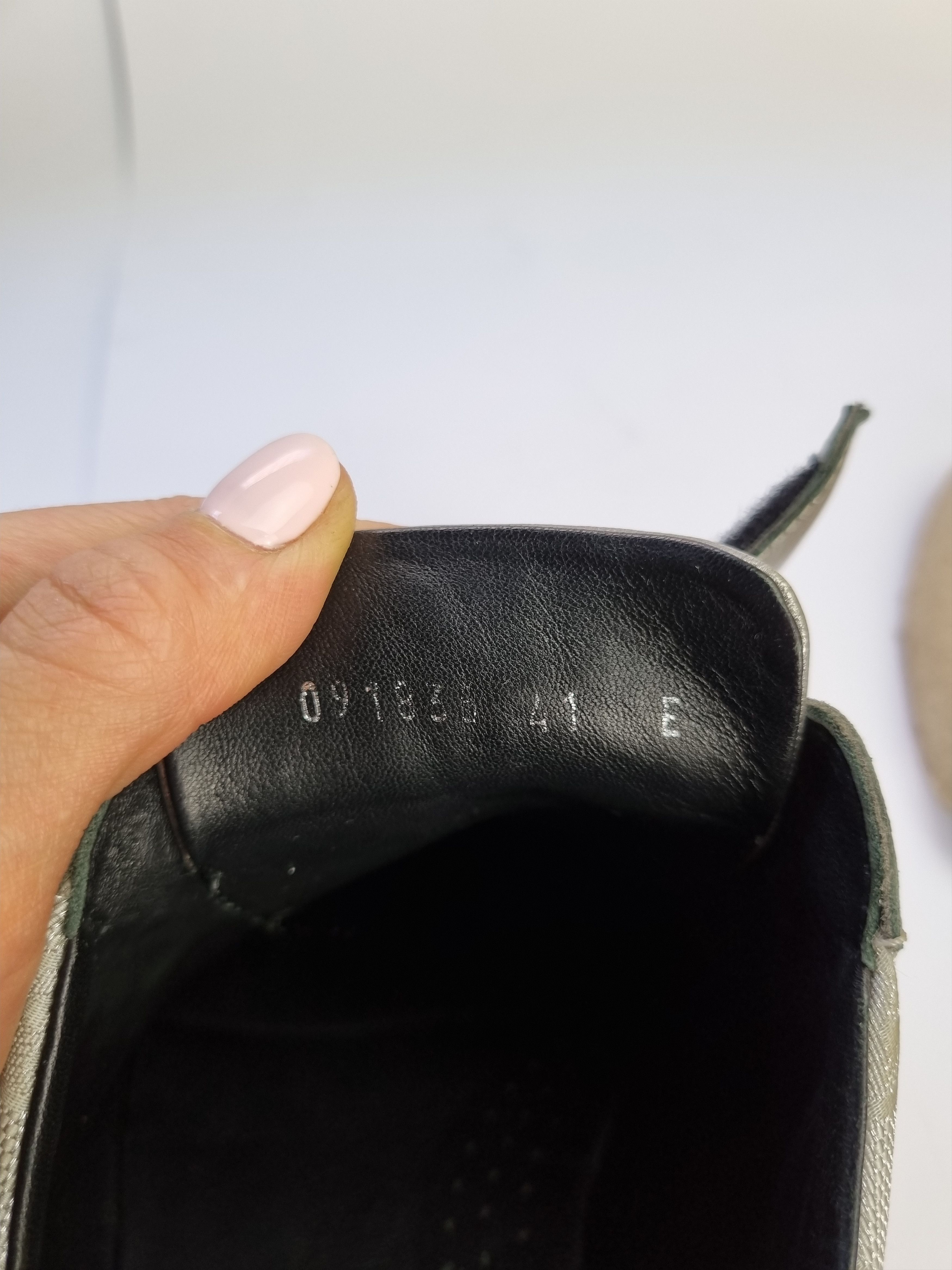 Gucci × Vintage Gucci Monogram Leather Metallic Italian Sneakers 091838 Size US 8 / EU 41 - 8 Thumbnail