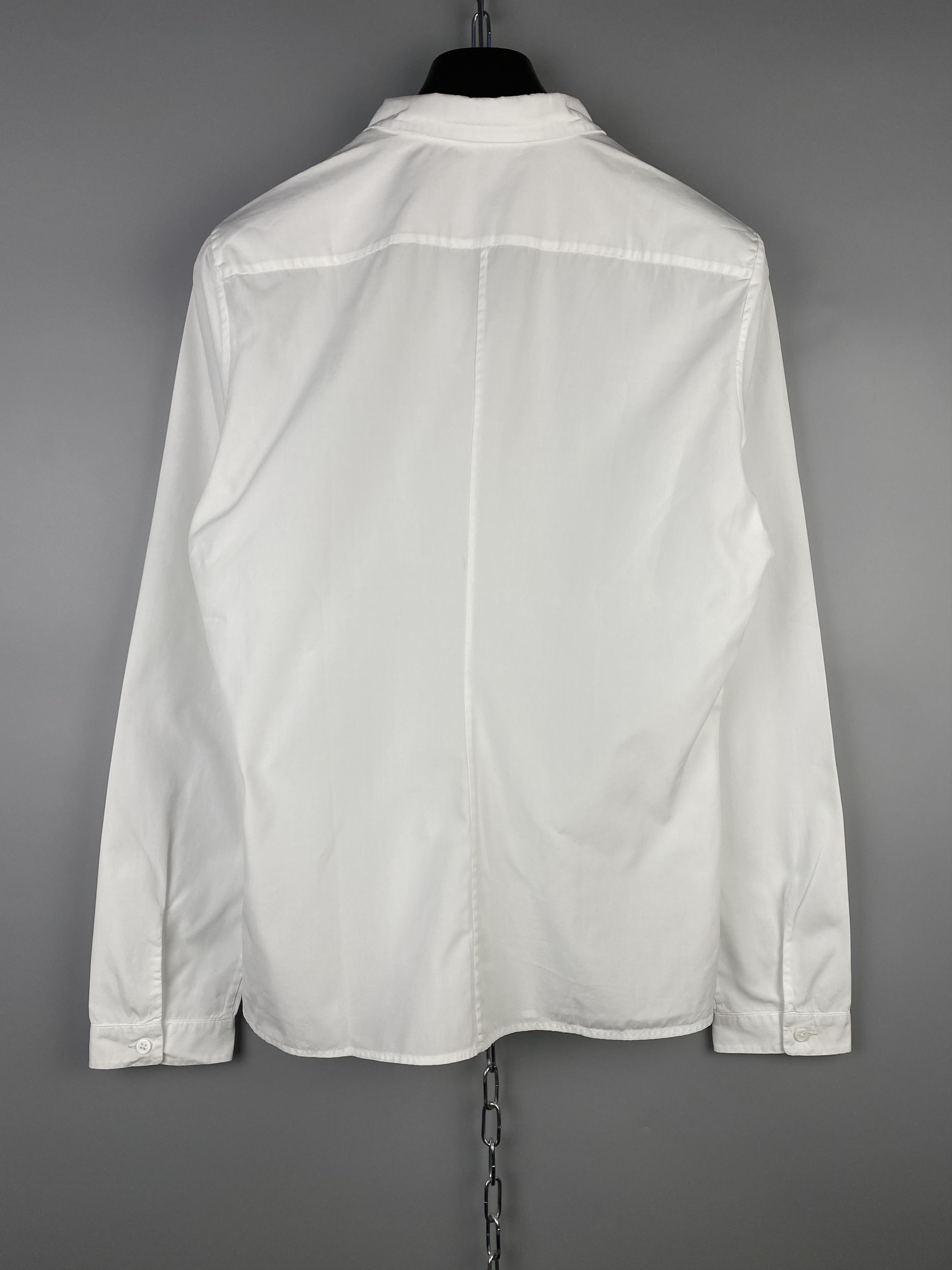 Jil Sander Jil Sander Womens White Button Casual Shirt Size S / US 4 / IT 40 - 7 Thumbnail