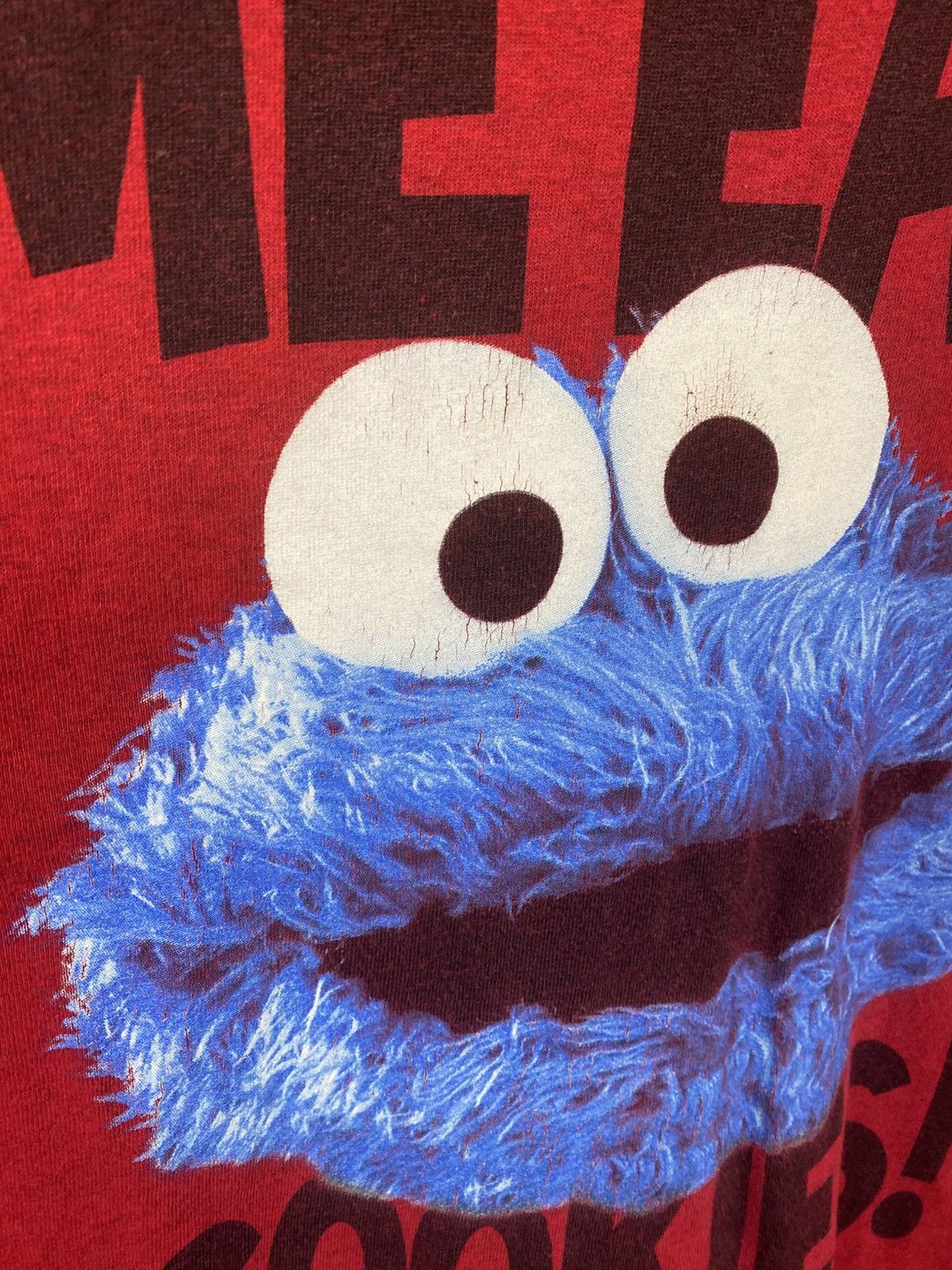 Vintage 🍿Vintage T-Shirt Sesame Street 2012 Me Eat Cookies Tee🍿 Size US L / EU 52-54 / 3 - 3 Thumbnail