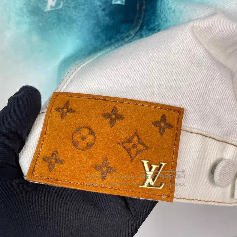 Louis Vuitton Louis Vuitton White and blue splash-ink denim jacket Size US M / EU 48-50 / 2 - 4 Thumbnail