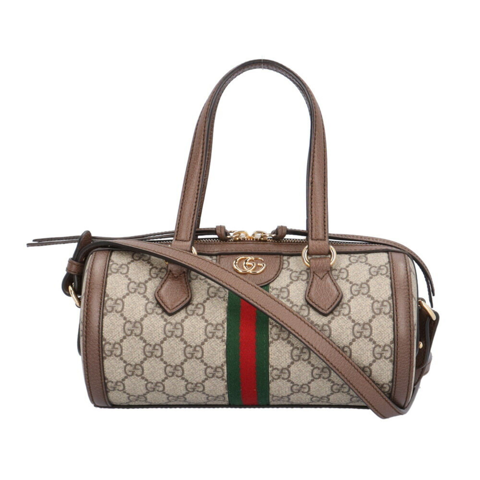 Gucci GG Small Boston Bag Ophidia Shoulder Supreme Canvas 602577 Beige Women's Gucci 2Way