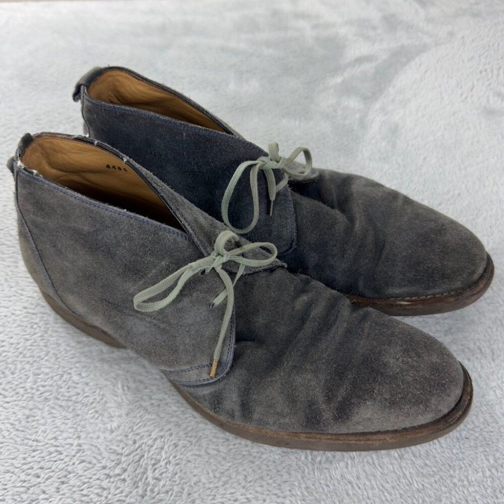 Isaia Isaia Napoli Grey Suede Leather Ankle Shoes Men’s Size 12 U Size US 12 / EU 45 - 1 Thumbnail