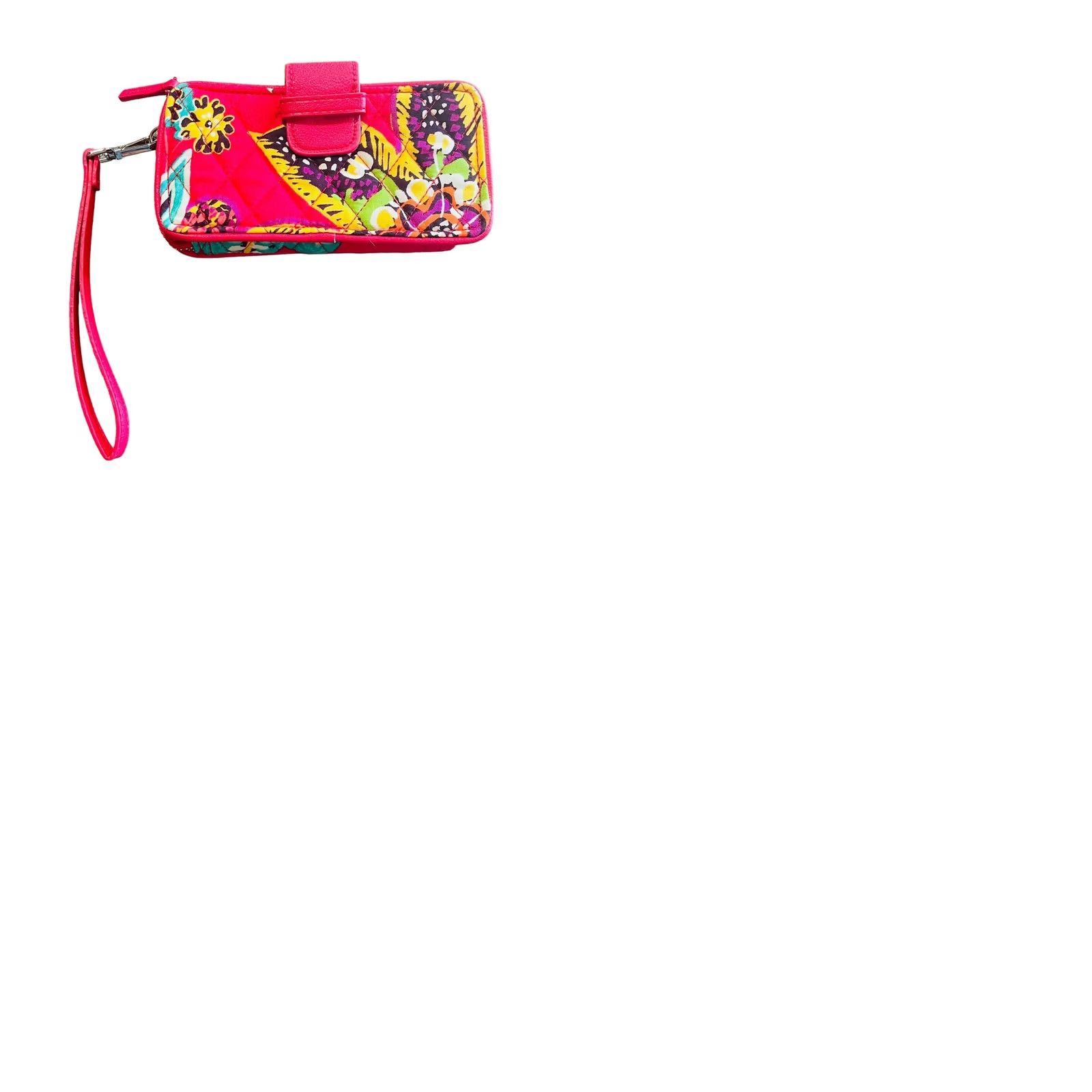 Vera Bradley Vera Bradley Wallet Wristlet In Rumba Pink Floral Womens Quilted Zip Size ONE SIZE - 10 Thumbnail