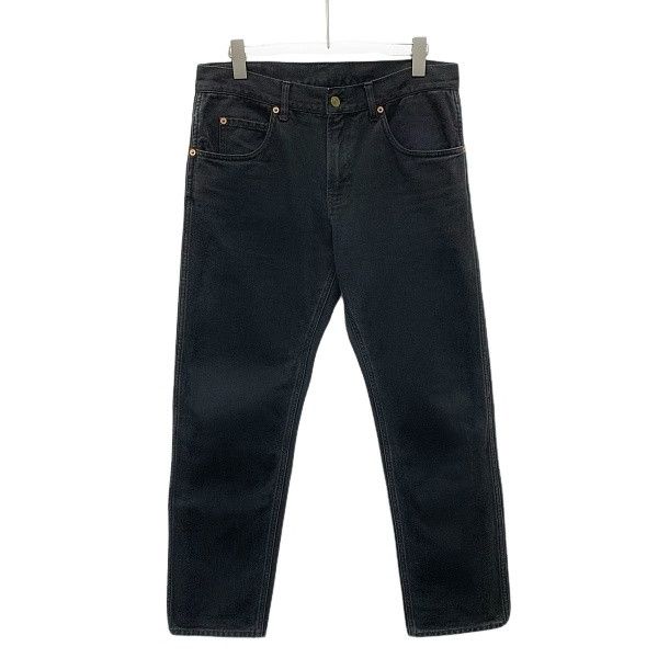 Gucci by Demna Horsebit Jeans in Washed Black/Grey Denim (IT 34