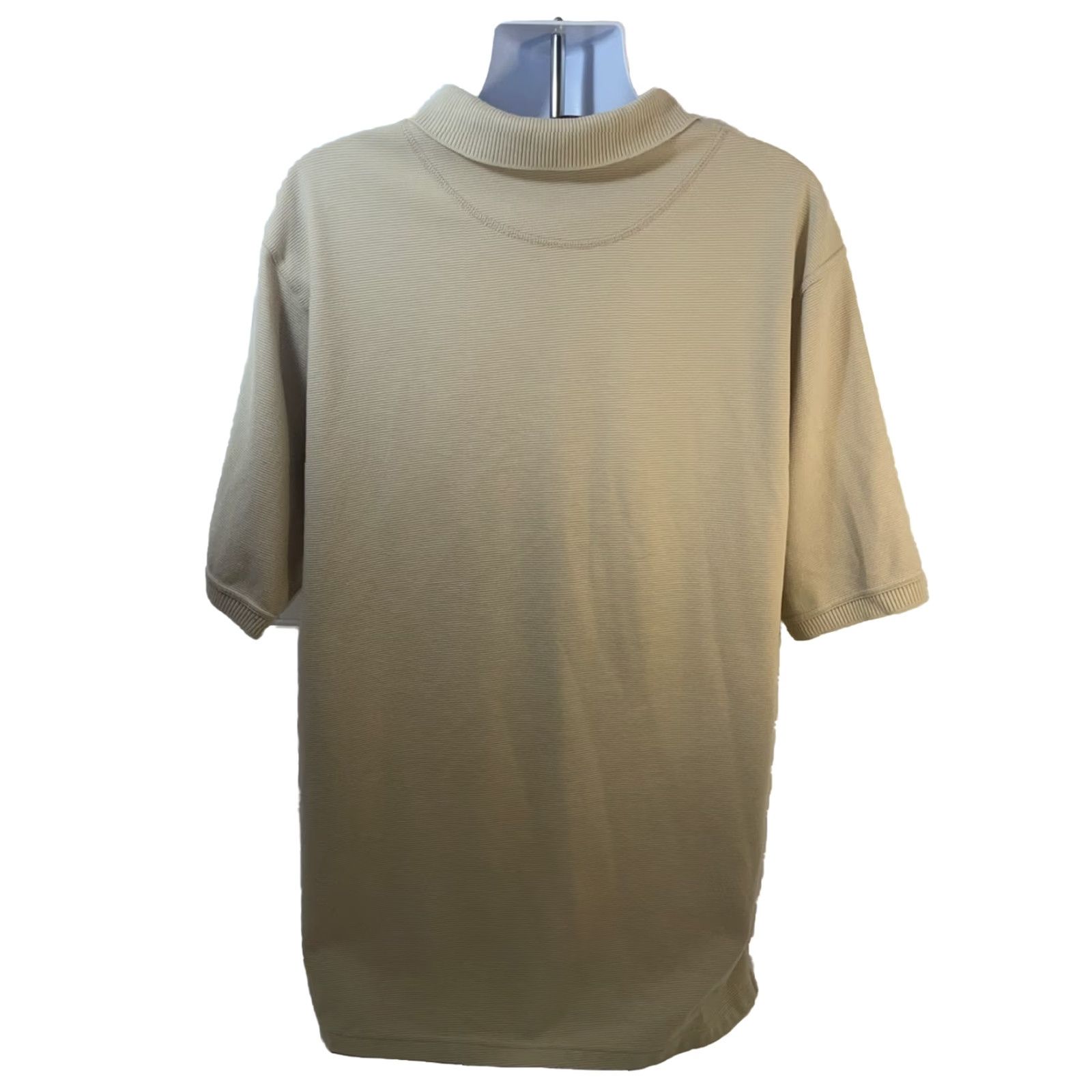 Disney Walt Disney World Mickey Mouse Polo Men 2XL Tan Short Sleeve Button Collar Shirt Size US XXL / EU 58 / 5 - 2 Thumbnail